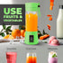 Portable Blender - Compact and USB Rechargeable Personal Travel Blenders for Smoothies, Shakes and Ice - Mini Fruit Juice Mixing Shaker Bottle - 3...