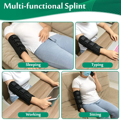 Elbow Splint Tendonitis Elbow Brace Ulnar Nerve Cubital Tunnel Brace for Sleeping Elbow Immobilizer Arm Splint Support for Pain Relief Arthritis E...