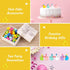 100 Pack Mini Resin Ducks, Multicolor Mini Ducks Wearing Party Hat, Tiny Duck Miniature Duck Figures Tiny Home Ornament for Micro Landscape Dollho...