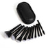 10 Pcs Travel Makeup Brush Set Mini Makeup Brushes Travel Size With Pack Portable Small Eyeshadow Eye Lipstick Foundation Brush Shadow Contour Blu...