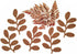 HukDok Handmade Crocheted Leaves Artificial for Decoration Embellishment Scrapbook Craft Card Supplies DIY Flowers Cotton Yarn Applique Flower Lea...