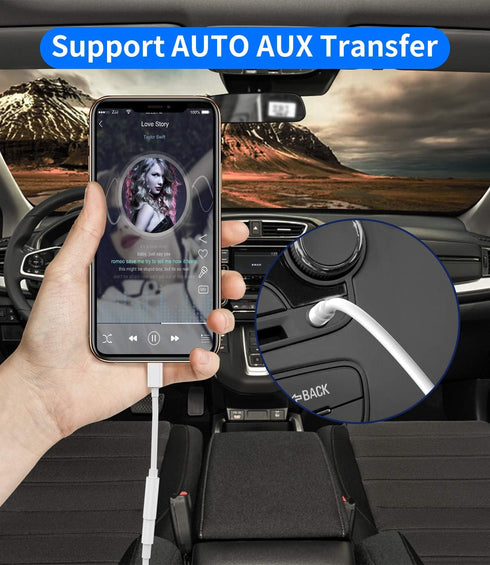 2Pack,Headphone Adapter Dongle to 3.5 mm Jack Earphone Audio Aux Connector for iPhone 12/11/XS/X/8/7/pro/xr/SE/MAX/PLUS Support All iOS Lightning ...