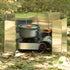 Camping Stove Windscreen 16 Plates Folding Outdoor Stove Windshield Camp Stove Wind Screen Aluminium Alloy Windshield for Butane Burner Grill Wind...