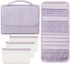 6-in-1 Roll-up Makeup Bag with 3 Detachable PVC Zip Pouches, Clear TSA Approved Travel Toiletry Bag Organizer for Cosmetics, First Aid, Medicine, ...