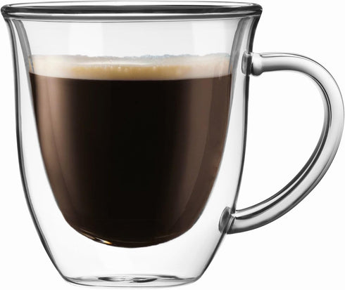 JoyJolt Serene Double Walled Insulated Glasses Coffee Mug (Set of 2) 7.4 Ounces...