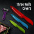 Vos Ceramic Knife Set with Peeler, Ceramic Knives Set For Kitchen, Ultra Sharp Kitchen Knife Set with Covers, 3" 4" 6" Paring, Utility & Chef Knif...