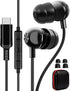 USB C Headphone for Samsung A53 S54 S22 S23 S21 S20 FE Wired Earbuds Magnetic in-Ear Type C Earphone with Microphone Stereo Noise Canceling for Ga...
