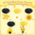 20PCS Bumble Bee Hanging Swirl Decorations, Bee Party Hanging Swirls Foil Ceiling Streamers Honey Bee Themed Party Supplies for Kids Birthday Baby...