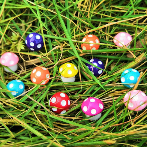 20Pcs Fairy Garden Mushrooms - Mini Mushroom Miniature Figurines for Micro Landscape/Bonsai Craft (Miniature Mushroom? 20Pcs)...
