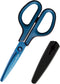 PLUS SC-175ST 34-518 Scissors Fit Cut Curve Titanium Continuous Cutting Blue...