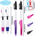 8Pcs Mini Highlighter Nurse Pen Pack Set Nurse Pens for Badge Include Tip Highlighter 2 Permanent Marker Pens and 2 Retractable Ball Pen with 2 Nu...