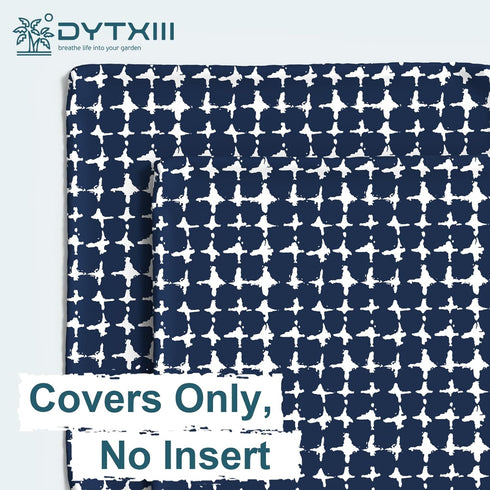 Outdoor Waterproof Pillow Covers ONLY, Square Decorative Double Printed Pillow Cases for Patio Couch Porch Chairs Pack of 2 (18 x 18 Inch,Tie-dye ...