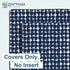 Outdoor Waterproof Pillow Covers ONLY, Square Decorative Double Printed Pillow Cases for Patio Couch Porch Chairs Pack of 2 (18 x 18 Inch,Tie-dye ...