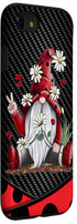 iPhone SE (2020) / 7 / 8 Red Gnome Hippie Daisy Flowers Gnome Ladybugs - Christmas Case...