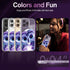 Compatible with MagSafe Designed for iPhone 13 with Purple Owl Pattern,Magnetic Wireless Charging Clear Transparent TPU Phone Case Cover for iPhon...