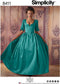 Simplicity 8411 18th Century Gown and Panniers Women's Historical Costume Sewing Pattern, Sizes 6-14...