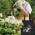 ORIGACH DIY Canvas Tote Bag Embroidery Kit with White Rose Pattern for Beginners, Floral Embroidery Shoulder Bag Set for Adults, Complete Embroide...