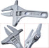 findmall Adjustable Wrench 6-68mm 8-Inch Short Shank Large Openings Wide Jaw Ultra-thin Wrench Lightweight Aluminum Alloy Repair Tools Fits for Ba...