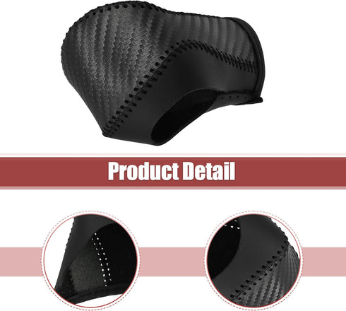 X AUTOHAUX Car Automatic Gear Shift Knob Cover Protector Carbon Fiber Pattern Black for Chevy Equinox 2018-2021 for Honda CRV 2015-2016...