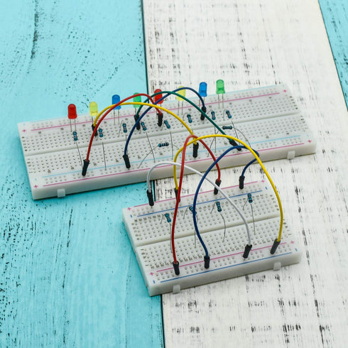 4PCS Breadboards Kit Include 2PCS 830 Point 2PCS 400 Point Solderless Breadboards for Proto Shield Distribution Connecting Blocks...