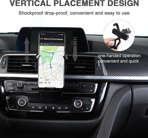 LLKUANG Car Mobile Cell Phone Holder Mount for BMW 1 2 3 4 Series GT F20 F21 F22 F23 F30 F31 F32 F33 F34 F35 F36 M2 F87 M3 M4 F80 F82 F83(Only Pla...