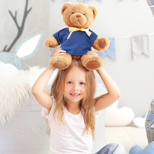 Skylety 6 Pcs Bear Clothes Basic Bear Tee Shirt Classic Stuffed Animal T Shirt Plush Bear T Shirt Crew Neck Bear Clothes for Stuffed Bears Doll wi...