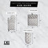 DII Lattice Basics Collection Kitchen Essentials, Oven Mitt & Potholder Set, Nautical Blue, 2, Piece...