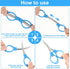 4Pcs Folding Scissors Portable Mini Travel Scissors Glasses-Shaped Foldable Scissors Small Crafting Scissors for Home Office School DIY Crafting P...
