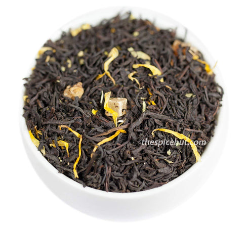 Apricot Tea, Loose Leaf Flavored Black Tea - Caffeinated, Superfruit | bulk 8oz, 80-100 cups | The Spice Hut, First Sip of Tea...