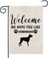Dobermans Garden Flag Welcome We Hope You Like Dobermans Garden Flag Doberman Dog Welcome Flag Garden Decor (Hope You Like Dobermans F)...