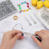 jump rings for jewelry making, 4600Pcs Silver Jump Rings with Jump Rings Open/Close Tools for Jewelry Making and Necklace Repair (Assorted Sizes)...
