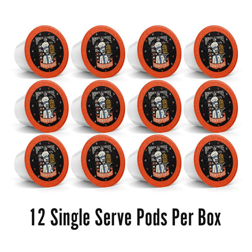 Bones Coffee Company Flavored Coffee Bones Cups French Toast | 12ct Single-Serve Coffee Pods Compatible With 1.0 & 2.0 Keurig Coffee Maker | Sweet...