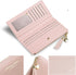 SUMGOGO Slim Wallet for Women Long Tassel Zipper Clutch Purse Handbag Card Case Wallet (Pink)...
