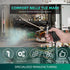 Industrial Air Blow Gun with Brass Adjustable Air Flow Nozzle, Steel Air Flow Extension, and Blow Hose, Pneumatic Air Compressor Accessories Tool ...