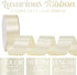 MEEDEE Ivory Satin Ribbon 1-1/2 Inch Ivory Ribbon Lux Satin Double Faced Satin Ribbon by 50 Yards Ivory Beige Polyester Satin Ribbon for Crafts, S...