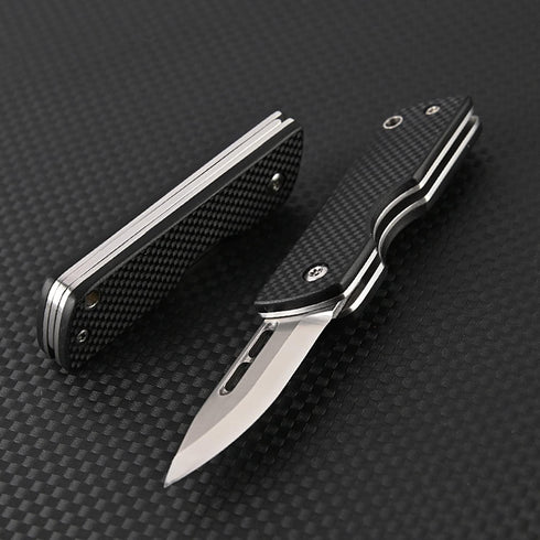 EDC Pocket Folding Knife D2 Steel Blade G10 Anti-Slip Handle for Hunting Fishing Camping Hiking Outdoor Activities Home Improvement, Gifts for Men...