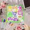 Fanrui Acrylic Dry Erase Board Multifunctional 7 Colors Remote Control Light 5.9x5.9" Clear Desktop Note Memo Board with Timmer & Dimmer, Rewritab...