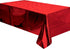 Red Foil Tablecloth Plastic Table Cover Rectangle Tables Tinsel Foil Table Cloth for Wedding Anniversary Birthday Graduation Bachelorette Thanksgi...