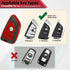for BMW Keychain with Leather Keychain, Advanced Blade Shape Soft TPU Surface Grain Car Key Case for New BMW Smart Key (Red B)...