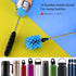 4 Pack Bottle Brush Cleaning Set,Multi-Function Long Handle Bottle Cleaner for Glasswares, Travel Coffee Mugs, Narrow Cup,Straw Cleaning Brush,Foo...
