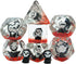 Black Skull Resin Dice,Skull Inclusion Polyhedral Dice Set,Role Playing Games Dice Set for D&D...