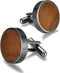 Men's Cufflinks Wood grain, Cufflinks for Men Round Solid for Regular Wedding Business Accessories Best Men...