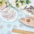 CRASPIRE 80Pcs Leaf Paper Clips Tortoiseshell Leaf Binder Paperclips Clamps Bookmark Clips Rose Gold Planner Dispenser with Box for Office Supplie...