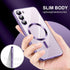 for Samsung Galaxy S23 Case, Covers for S23.Magnetic Metallic Glossy Slim Clear Luxury Soft Shockproof funda capa para for Galaxy S23 6.1 inch Com...
