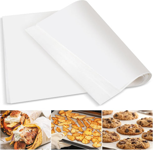 PECULA 110 Count Parchment Paper Sheets, Parchment Paper 11 x 13 Inch, Parchment Paper for Baking Grilling Steaming Air Frye, Baking Paper for Coo...