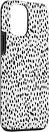 iPhone 12 mini Dalmatian Animal Print Black And White Black White Case...