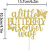 A Little Butterfly is on Her Way Cake Topper,Gender Reveal Baby Shower Party Cake Decor,Newbaby Welcome Baby Party Decorations,Butterfly Theme Sig...