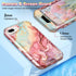 CASEFIV for iPhone 8 Plus/7 Plus/6 Plus/6s Plus Case, Marble Heavy Duty Shockproof Full Body Hard PC+Soft Silicone Drop Protective Women Girls Cas...