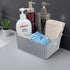 6-Pack Plastic Weave Storage Basket, Storage Basket Sets, Light Gray...