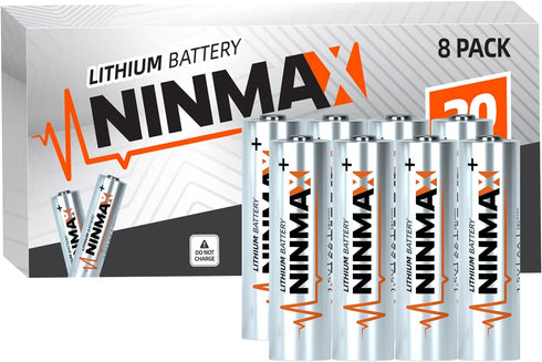 Lithium AA Batteries 3500mAh, 8 Pack 1.5V Longest Lasting Double A Battery for High-Tech Devices?Non-Rechargeable?-New Upgraded...